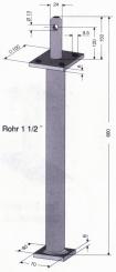 405762 Pfostenträger mit Dorn, Standfuß, zum Einbetonieren 