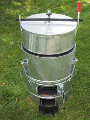 800130 Kartoffeldämpfer, Futterdämpfer 200 Liter, verzinkt 